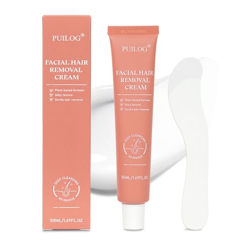 Hair Removal Cream for Women Face Sensitive Skin, Painless Facial Depilatory Cream for Chin Upper