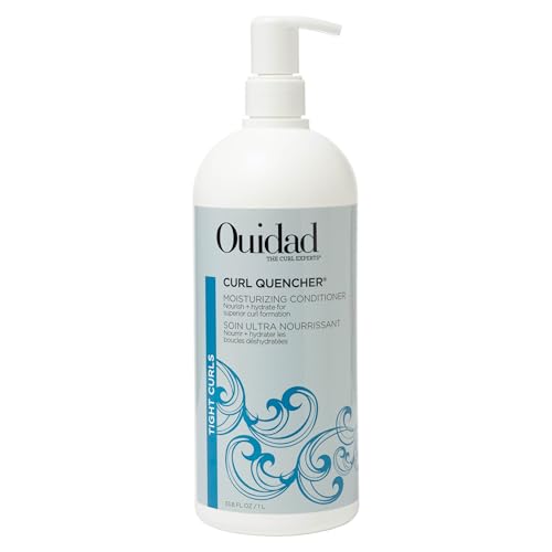 Ouidad Curl Quencher Moisturizing Conditioner - 33.8 fl oz Curl Defining Soft Nourished & Hydrated Curls Helps Repair Damage Creamy Detangling Conditioner For Tight Curls