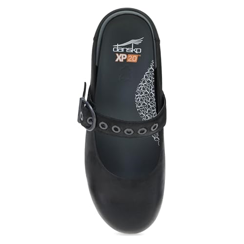 Image of Dansko XP 2.0 Mary Jane Clogs for Women - Slip-Resistant Leather Shoes with Arch Support, Removable Footbed, and Adjustable Strap - Ideal for Teachers & Service Professionals