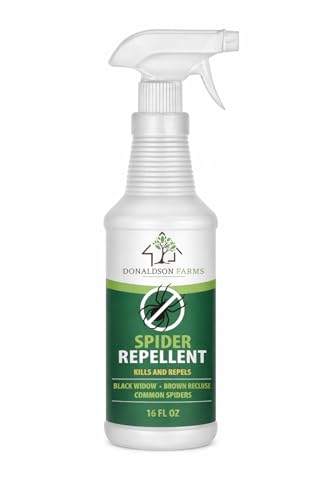 Donaldson Farms Spider Repellent Spray, Natural Formula with Peppermint and...