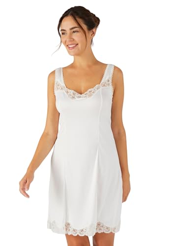 Fond de robe thermique Thermolactyl Damart blanc pour sous-vêtement chaud