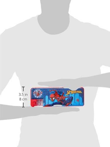 Image of Spiderman Power Magnetic Pencil Box for Boy & Girl, Aesthetic, Space Astronaut Theme Pencil Case Return Gifts for Kids, Multicolor
