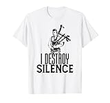 Gran regalo para cualquier persona que ama las gaitas o la cultura escocesa. Excelente idea de regalo de Navidad para cualquier músico instrumentalista: violonchelo, clarinete, tambores, flauta, piano, guitarra, violín, acordeón, bajo eléctrico, etc., para él o ella. Ropa de traje gráfico