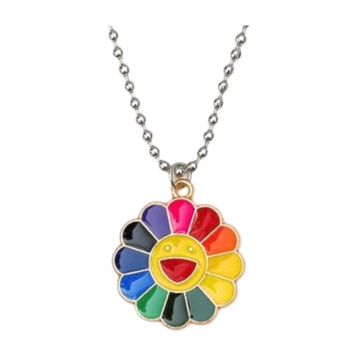 Collier couple pendentif tournesol coloré le cadeau idéal pour exprimer votre lien
