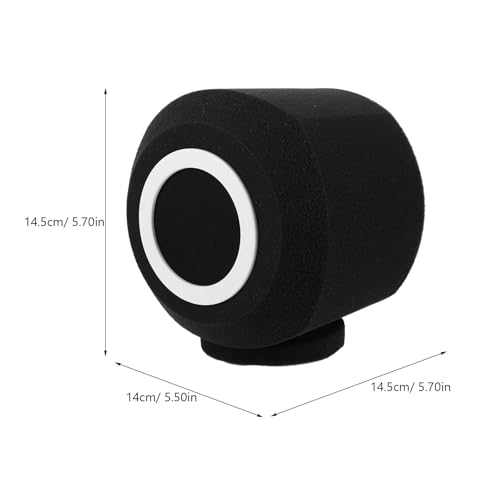 Cubierta antiviento de esponja para micrófono con anillo antideslizante de filtro pop 2
