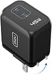 45W USB C Super Fast Charger, INIU I622 PD PPS Foldable Dual USB C Wall Charger Supports Super Fast
