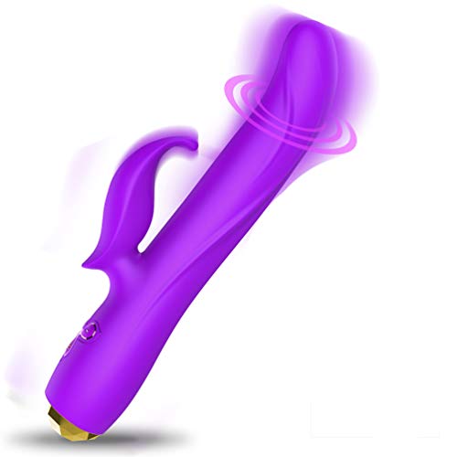 UTIMI G Spot Rabbit Vibrator Sex Toys for Women with Rotating Beads Dildo Clitoral Stimulator with 10 Vibration Modes