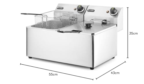 Friteuse Blue Line HENDI 205839 en acier inoxydable durable et robuste - 6