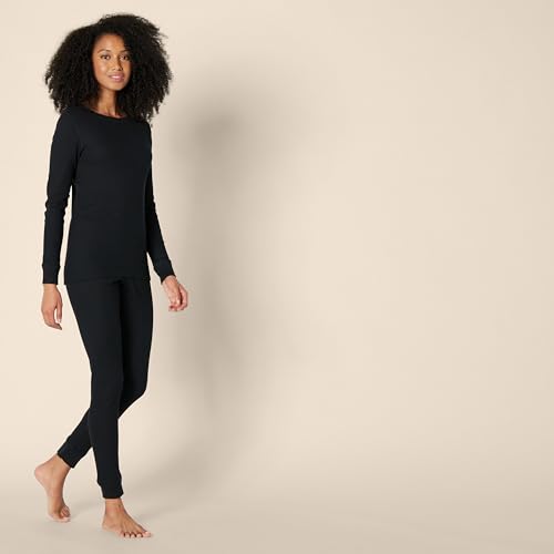 Amazon Essentials womens Waffle Snug Fit Pajama Set, 2 Piece Long Sleeve2