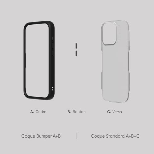 Coque compatible iPhone 15 antichoc RhinoShield Mod NX rouge - 8