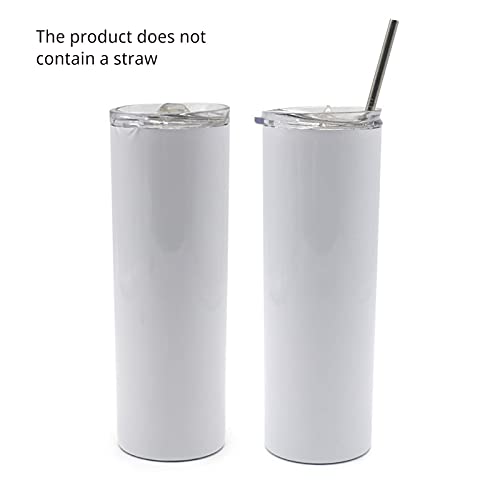 Sublimatie Tumblers 20oz Skinny, ONEVER roestvrij staal dubbele wand geïsoleerde fles, 600ml sublimatie rechte Tumbler… - Image 4