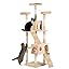 PawHut Cat Tree for Indoor Cats, 170cm Cat Tower Scratching Post Tall Climbing Tower, Activity Centre House - Cream main image 1