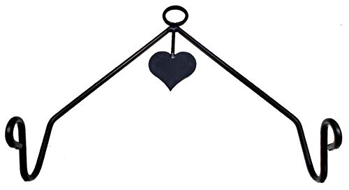Handcrafted 5006 Wrought Iron Heart Rolling Pin Holder cover