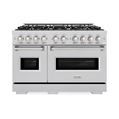 ZLINE 48 in. 6.7 cu. ft. Classic Double Oven Gas Range with