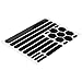 Aislor Bike Frame Chain Protective Guard Stickers Bicycle Chainstay Protector Decal Bike Accessory Black Reflective Sticker One Size