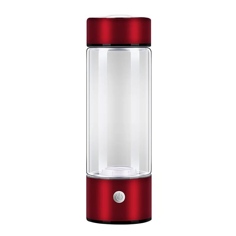 Hydrogen Rich Hydrogen Mug - Portable Hydrogen Water Ioniser, Rechargeable Hydrogen Oxygen Water Mug, Suitable for Home Office Travelling Use (Rose Red 5