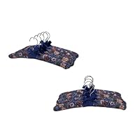 Imergo Anti-Slip Satin Padded Clothes Hangers with Rotatable Hooks No Shoulder Bump for Women Heavy Sweaters, Coats, Suits Satin Fabric Covered, Set of 10 (Strawberry and Bird)