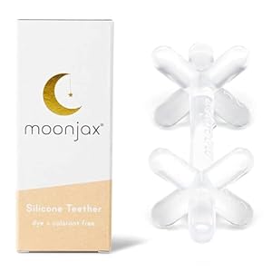 Moonjax Silicone Baby Teething Toys – Baby teether for Infants, Toddlers, Newborns, CPSIA Certified | Dishwasher…