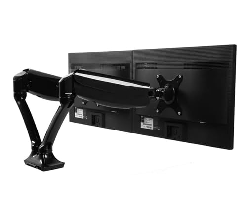 Support double moniteur bras articulé pour soulager les cervicales et libérer le bureau