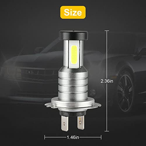 2Pcs H7 Led Car Headlight Bulb Low Beam Cool White Dc12V 6000K 55W 15000Lm Fog Light For Car Suv Rv Vehicle #TOP6