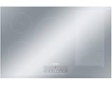 Pantalla digital Siemens placa de inducción 80cm 5 fuegos 7400w flexinducción acero inoxidable ex859fvc1e