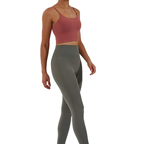 Image of Women's Strappy Stretch Sports Bra Longline Yoga Tank Top Fitness Bra Workout Camisole Crop Tops for Teen Girl