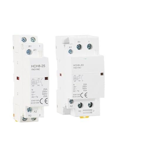Contacteur modulaire AC 220V 4P 63A rail Din HCH8 pour tableau de maison