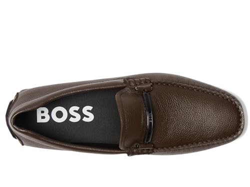 Image of BOSS Men's Noel Grain Leather Tonal Loafer Shoe