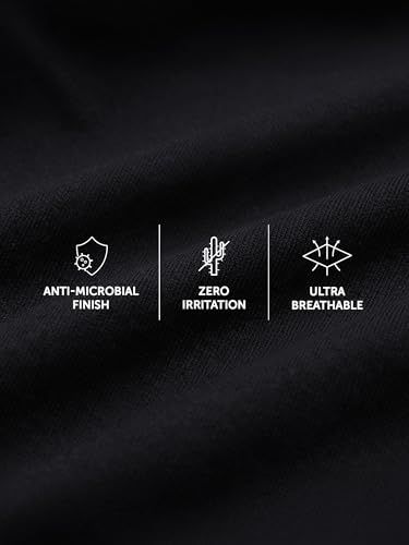 Image of XYXX Men's Aero 100% Super Combed Cotton Regular Fit Solid Anti Bacterial Briefs with No Marks Waistband (Pack of 3)