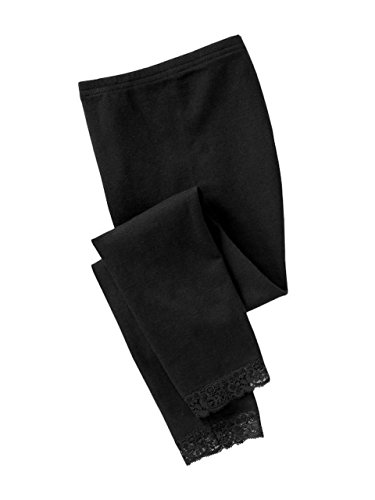 VF-Sport Long Leggings - Girls, Cotton, Lace Trim2