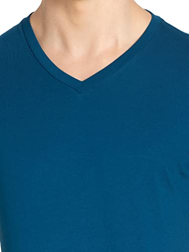 Jockey 2726 Men's Super Combed Cotton Rich Solid V Neck Half Sleeve T-Shirt