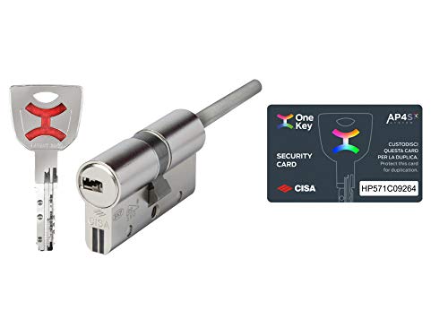 Cilindro AP4 de alta seguridad Cisa 93318 de perfil europeo con vástago de 75 mm 2