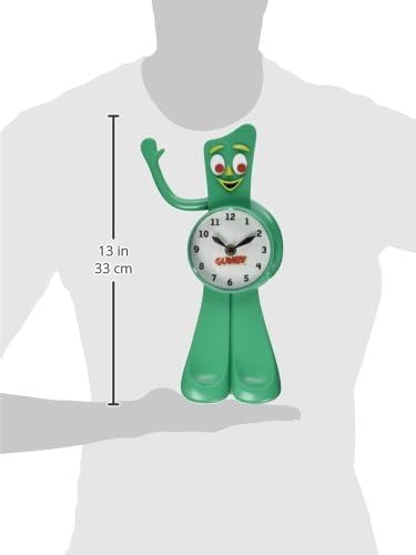 GUMBY 3Dモーション時計　最安値 Amazon.com: NJ Croce Gumby 3-D Motion Clock with Waving Arm - 13