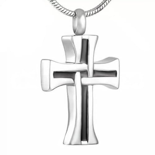 Personalized Perfume Urn Cross Pendant Necklace Picture Cross Urn Necklaces for Ashes Stainless Steel Memorial Jewelry for Ashes4
