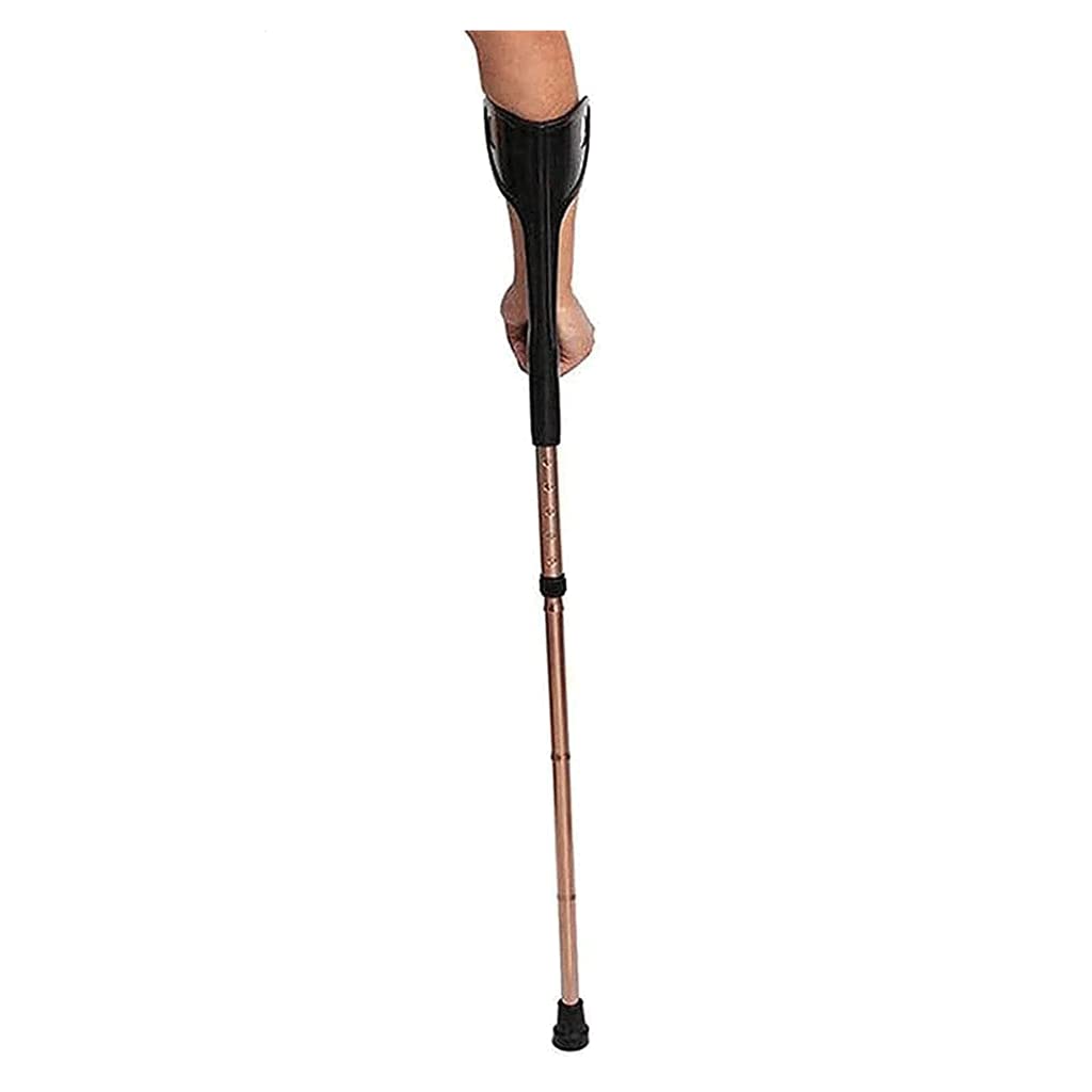 LIOONS Stampelle per Camminare Stampelle per Polsini Aperti Antiscivolo Pieghevoli in Alluminio Stampelle mediche Stampelle a Gomito Regolabili