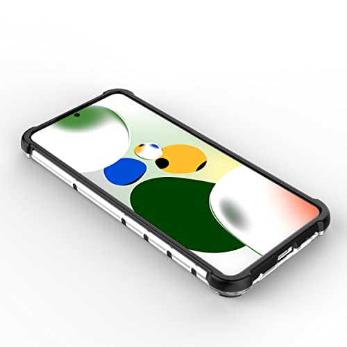 Image of for [ Mi Redmi Note 12 4G ] Back Case Cover | Polycarbonate Hard Case Honeycomb |Camera Protection| Back Case for [ Mi Redmi Note 12 4G ]- Black