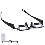 Qianyou Lazy Glasses, Lightweight HD Bed Prism Mirror Glasses, 90° Vision Prism for Reading and Watching TV/Using Your Phone in Bed (Black)