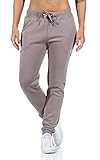 Sublevel Damen Jogginghose LSL-423 Sweatpants mit Teddyfleece-Innenfutter Light mud Brown L