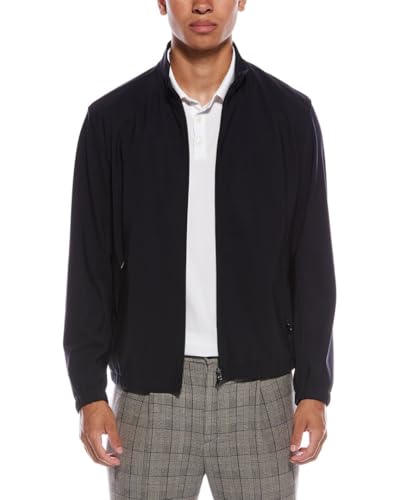 Theory Men's Stand Collar Zip Jacket in Precision Ponte