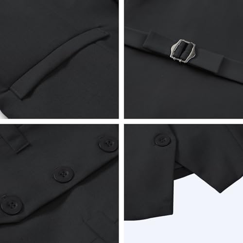 Foucome Vest for Women Dressy Casual Suit Vests Versatile Steampunk Racerback Waistcoat Vest Tops4