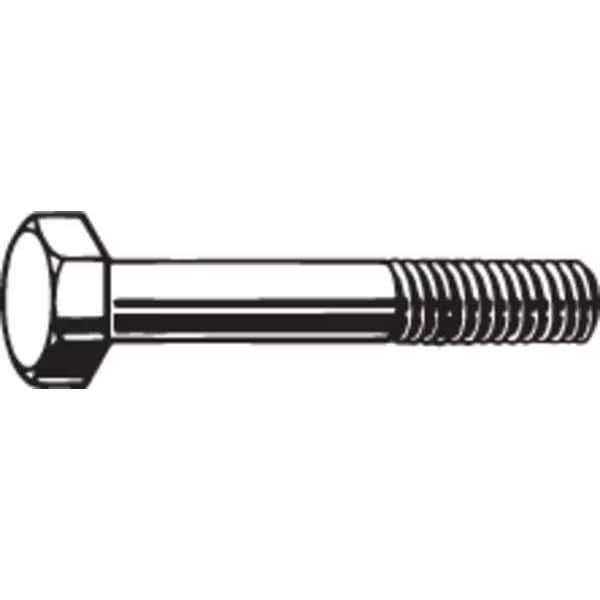 Grade A325, 1/2"-13 Structural Bolt, Plain Steel, 2 in L, 25 PK