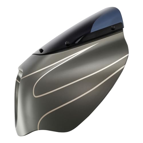 Image of Front Headlight Quarter Fairing Windshield Fit For Harley Softail Low Rider FXLR S FXLRS 2018-2025 Street Bob FXBB FXBBS 2018-2025 Softail Standard FXST 2020-2024 Industrial Gray