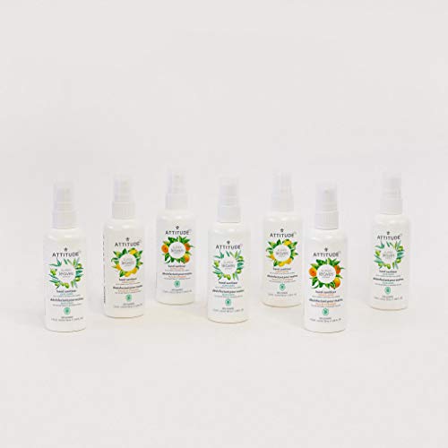 Attitude Hand Sanitizer Spray, Perfect Travel Size Format, Kills Bacteria And Germs, Vegan & Cruelty-Free, Orange Leaves, 3.5 Fl Oz (Pack Of 1) (21398) #TOP3