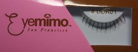 Eyemimo Lower Lash False Eyelashes in Natural Black with Traveling Pouch and Semi Permanent Glue Included
