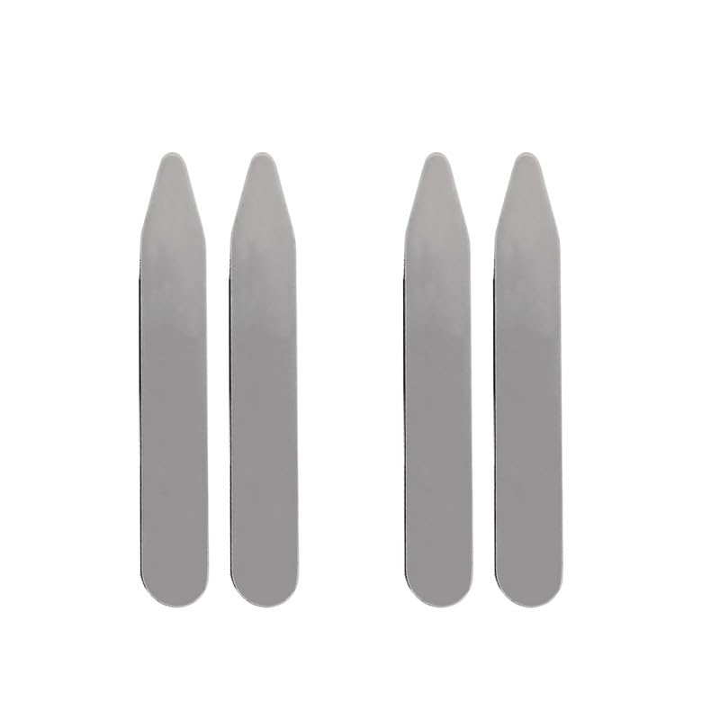 Globellapro 2 Pairs Metal Collar Stiffeners Shirt Collar Stays for Men/Women-70x10x0.8mm
