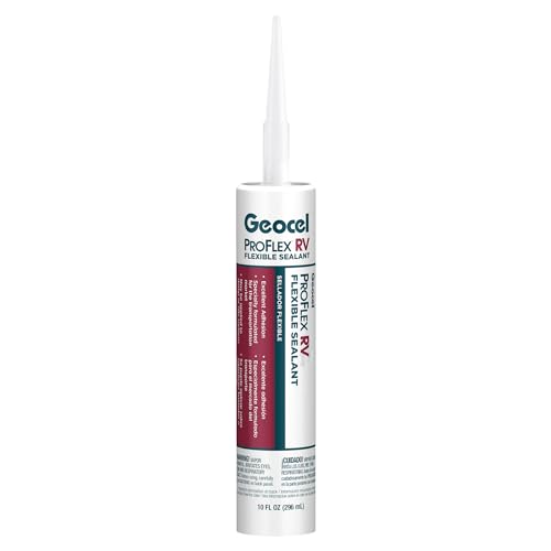Geocel 28101V Pro Flex White RV Flexible Sealant - 10 oz. (Quantity 2)