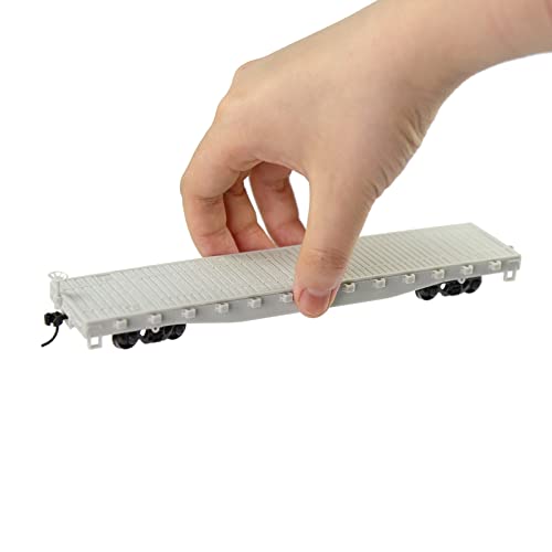 Evemodel 2 Set Spur H0 1:87 Flachwagen Modell Eisenbahn Güterwagen Waggon Unbemahlte Klebstoff Blank unlackiert unmontiert
