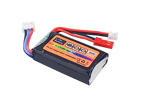 ZYGY 2PCS 7.4V LiPo 2S 50C 800mAh JST e PH2.0