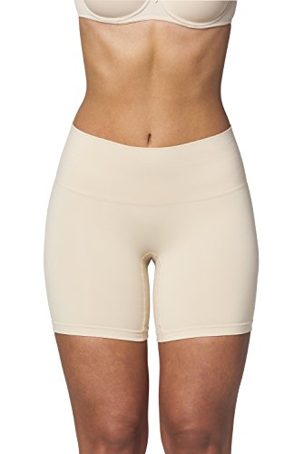 SLEEX Shapewear Figurformende Damen Miederhose 'Girl Shorts', Hautfarben, Groesse L/XL (44039) - Miederpants mit Bauch-Weg Effekt