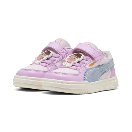 PUMA Unisex-Child Caven III Dora Shoes, Mauve Glow-Chambray Blue-Powder Pink AH26, 9, Toddler